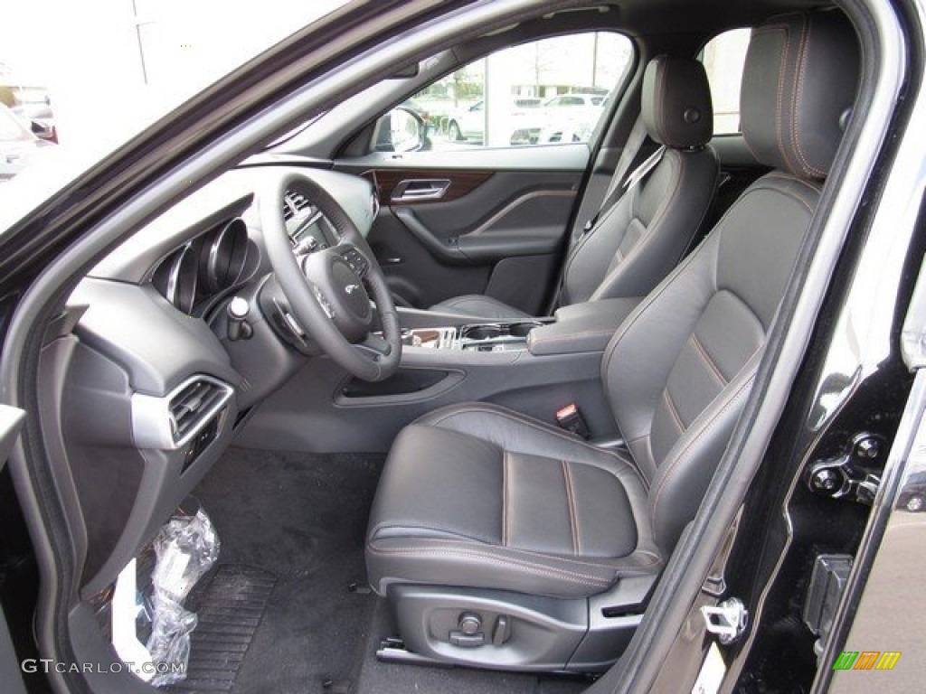 Jet Interior 2017 Jaguar F-PACE 20d AWD Prestige Photo #118053057