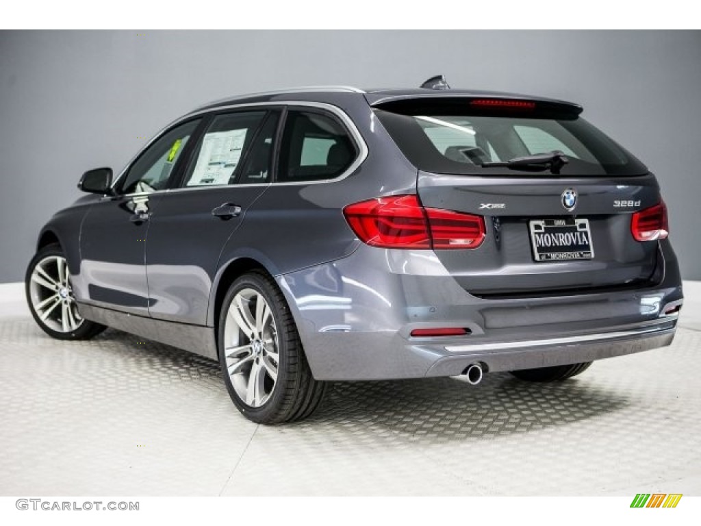 2017 3 Series 328d xDrive Sports Wagon - Mineral Grey Metallic / Black photo #3
