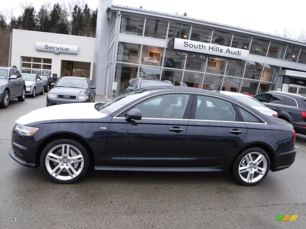 2017 A6 2.0 TFSI Premium quattro - Moonlight Blue Metallic / Nougat Brown photo #2
