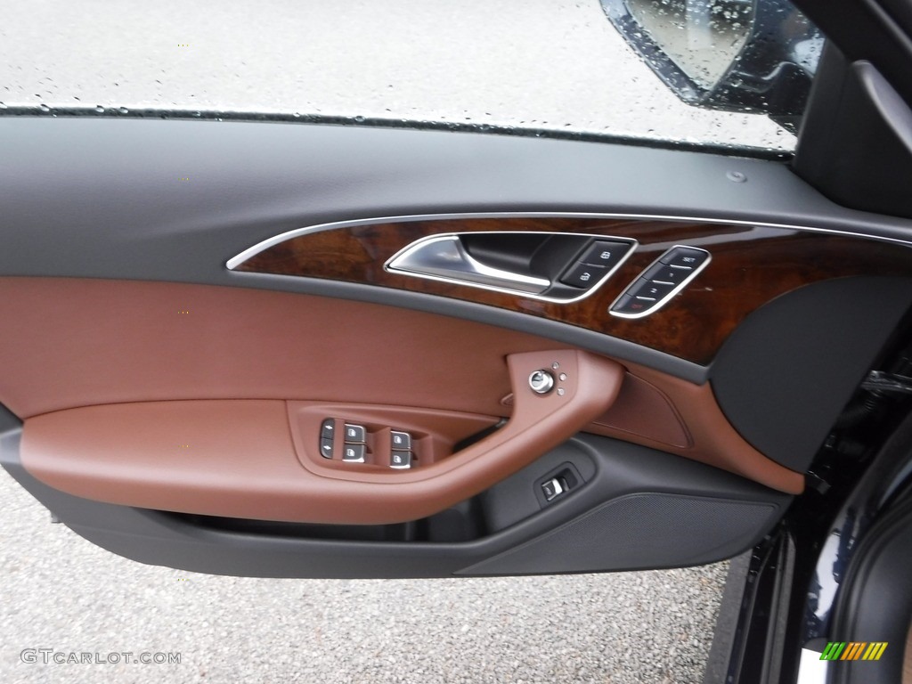 2017 Audi A6 2.0 TFSI Premium quattro Nougat Brown Door Panel Photo #118054485