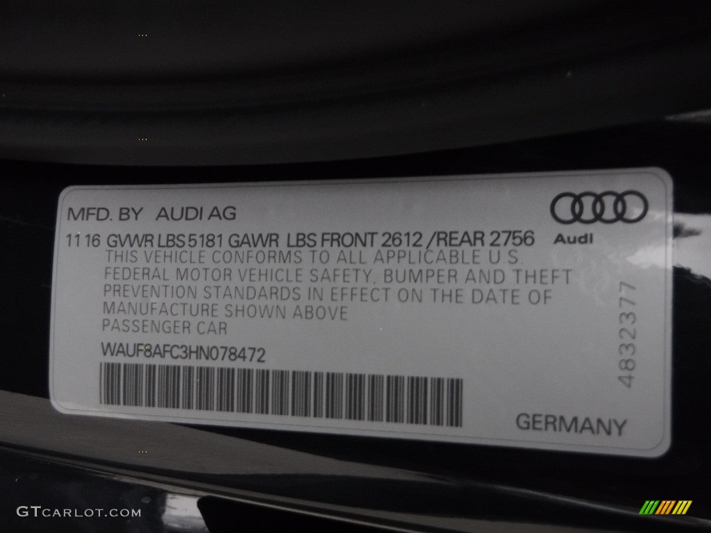 2017 A6 2.0 TFSI Premium quattro - Moonlight Blue Metallic / Nougat Brown photo #45
