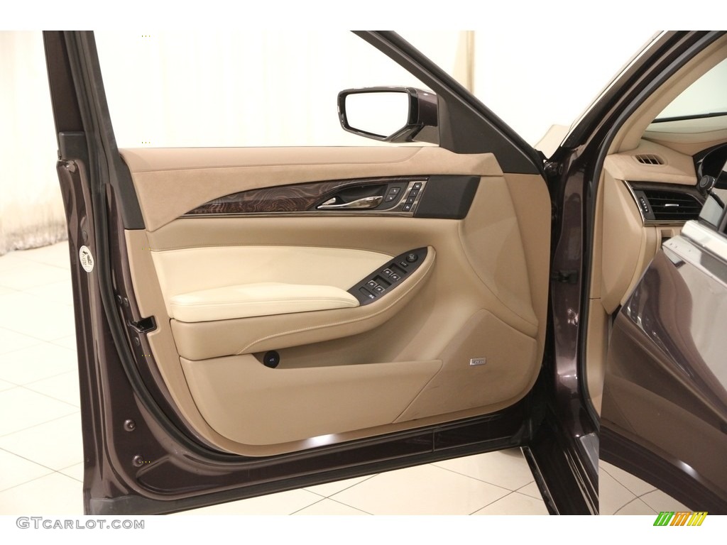 2014 CTS Luxury Sedan AWD - Majestic Plum Metallic / Light Cashmere/Medium Cashmere photo #4
