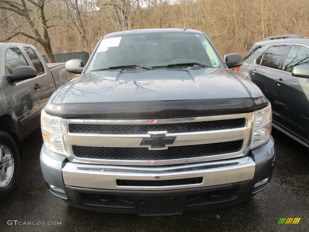 2013 Silverado 2500HD LT Crew Cab 4x4 - Blue Granite Metallic / Ebony photo #2