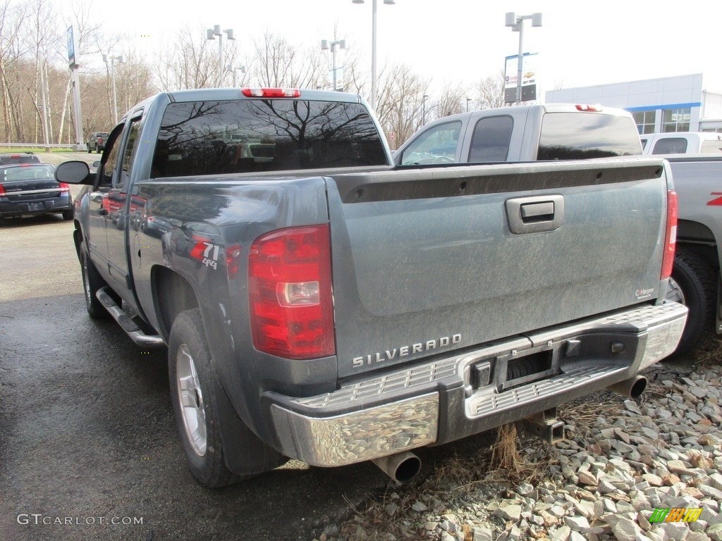 2013 Silverado 2500HD LT Crew Cab 4x4 - Blue Granite Metallic / Ebony photo #4