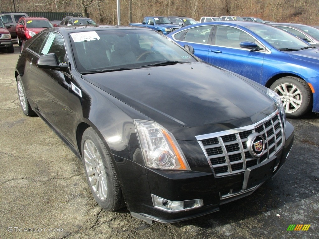 2012 CTS 4 AWD Coupe - Black Diamond Tricoat / Ebony/Ebony photo #2