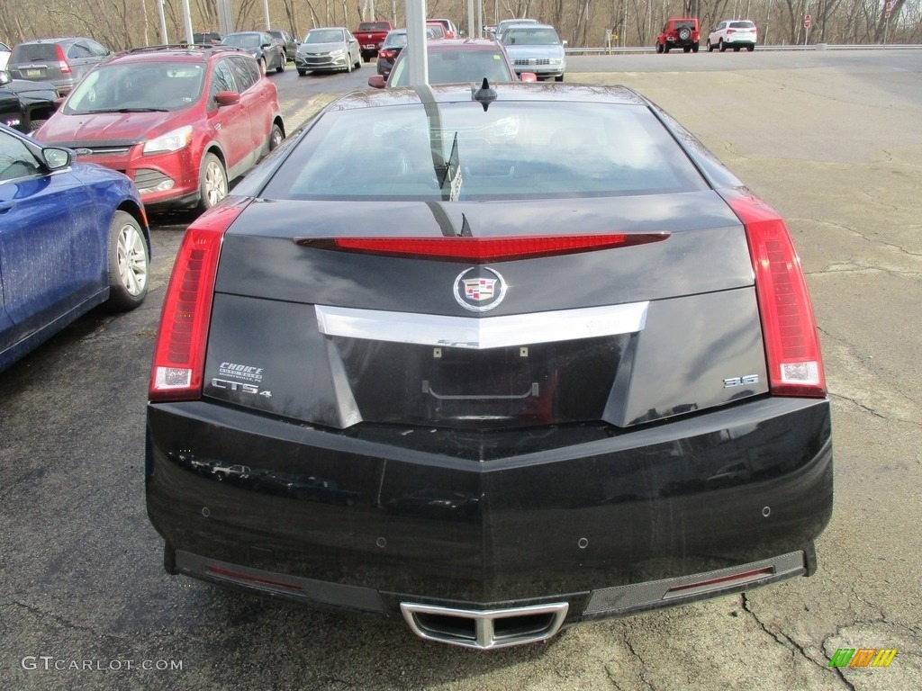 2012 CTS 4 AWD Coupe - Black Diamond Tricoat / Ebony/Ebony photo #4