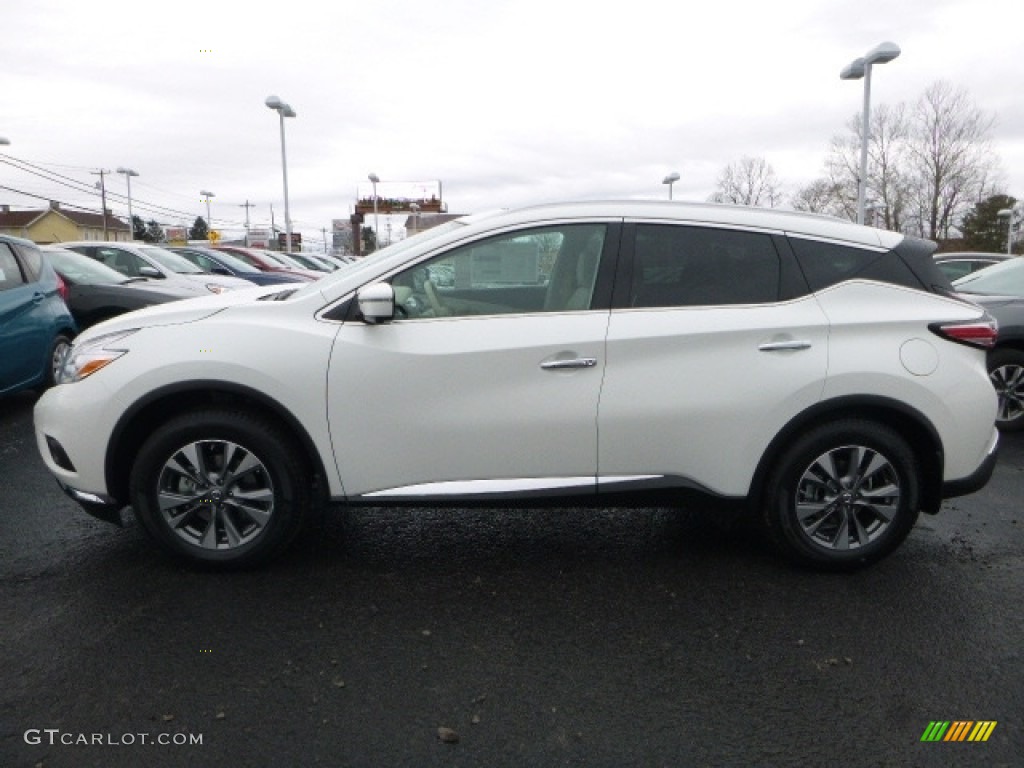 Pearl White 2017 Nissan Murano SL AWD Exterior Photo #118058838