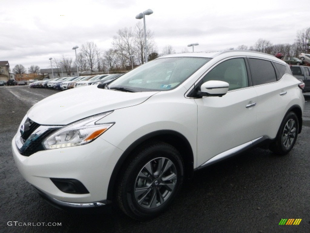 Pearl White 2017 Nissan Murano SL AWD Exterior Photo #118058850