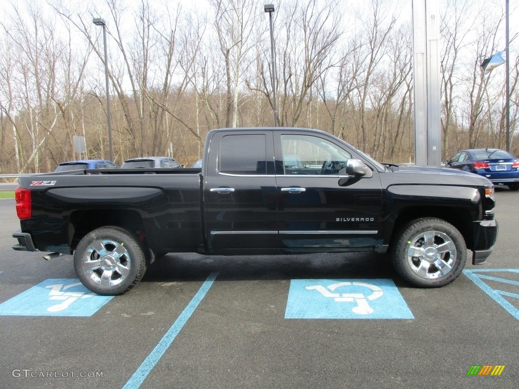 2017 Silverado 1500 LTZ Double Cab 4x4 - Black / Jet Black photo #8