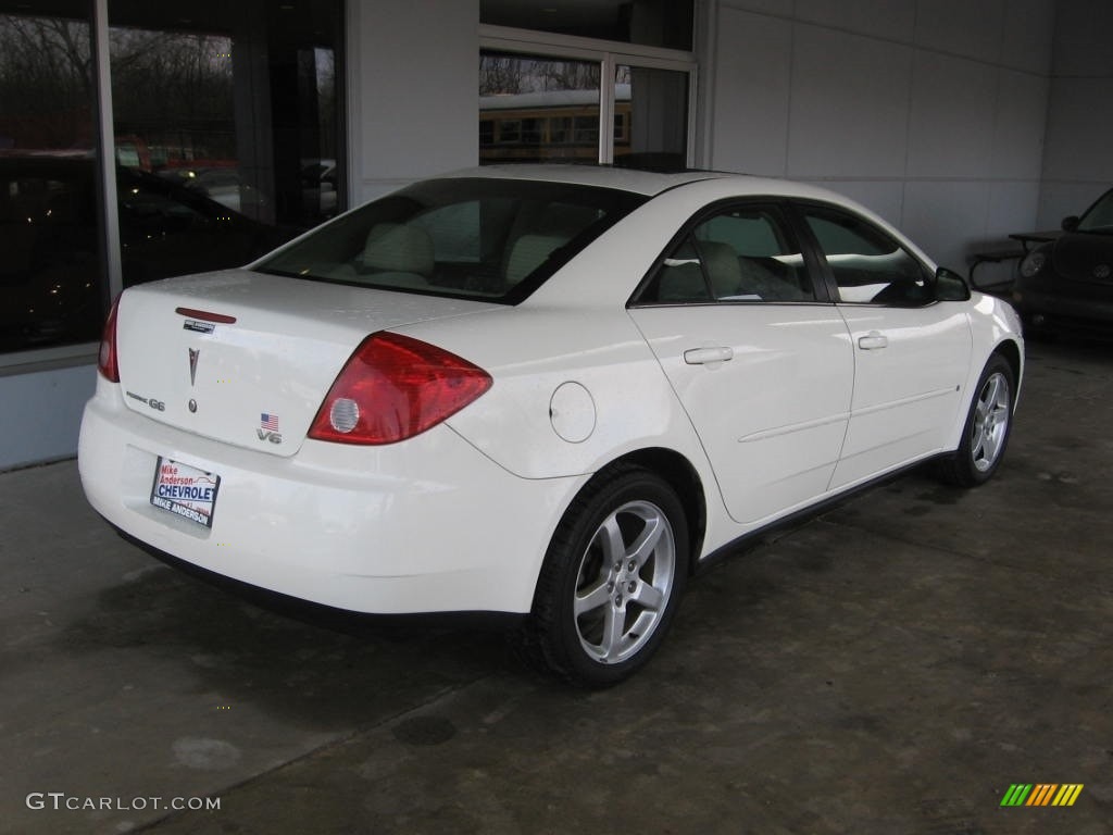 2006 G6 V6 Sedan - Ivory White / Light Taupe photo #17