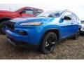 2017 Hydro Blue Pearl Jeep Cherokee Sport  photo #1