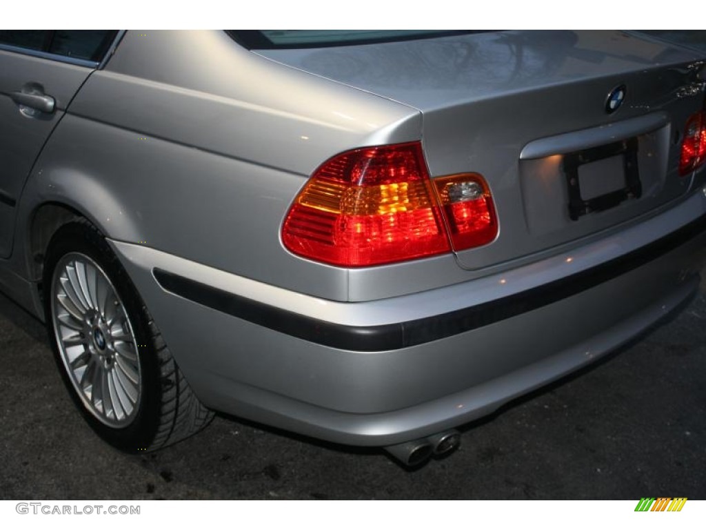 2003 3 Series 330xi Sedan - Titanium Silver Metallic / Black photo #10