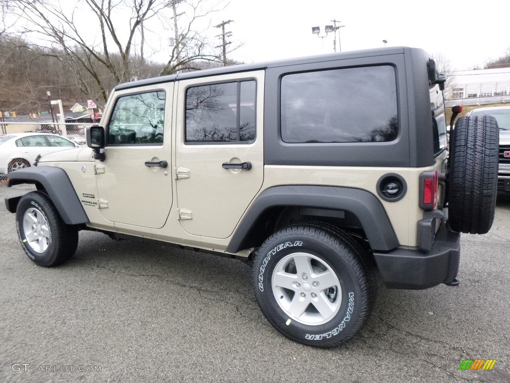2017 Wrangler Unlimited Sport 4x4 - Gobi / Black photo #3