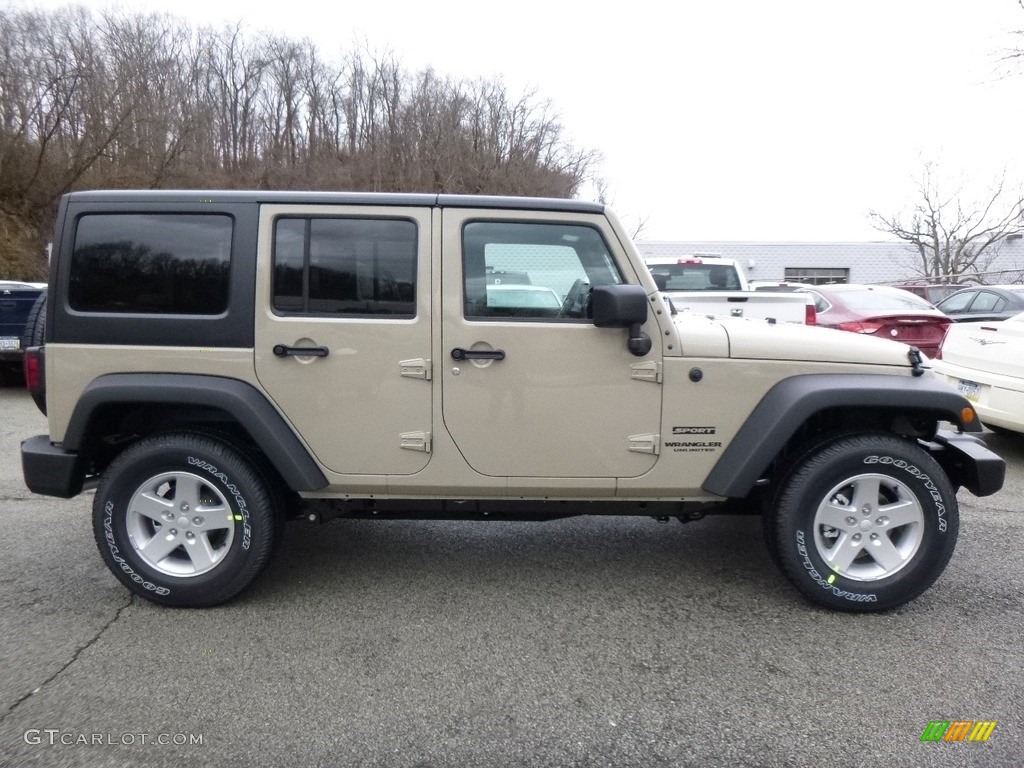 2017 Wrangler Unlimited Sport 4x4 - Gobi / Black photo #7