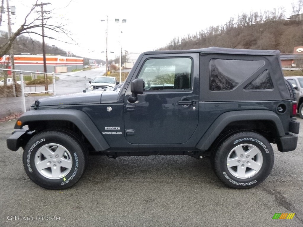 2017 Wrangler Sport 4x4 - Rhino / Black photo #2