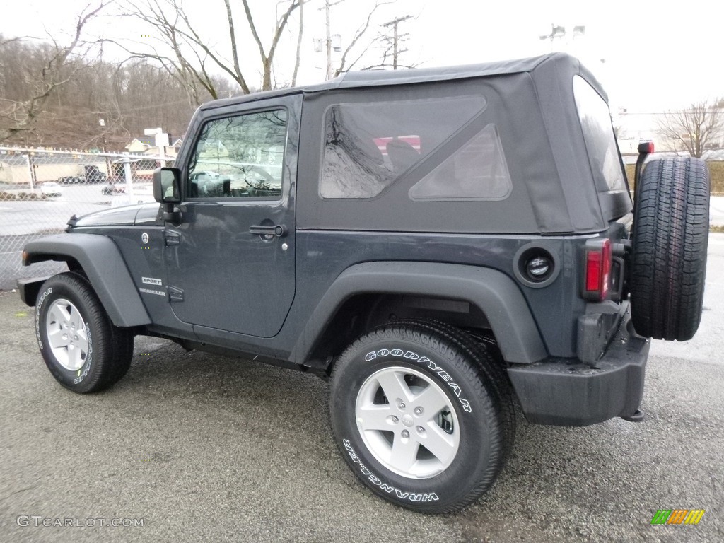 2017 Wrangler Sport 4x4 - Rhino / Black photo #3