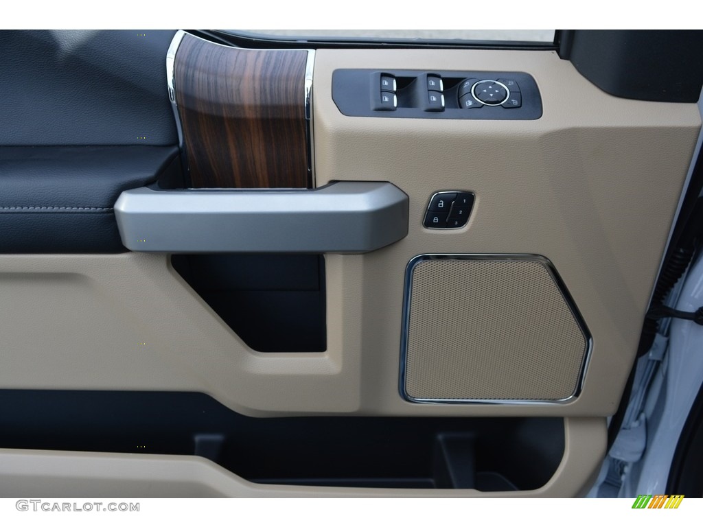 2017 F150 Lariat SuperCrew 4X4 - Oxford White / Light Camel photo #7