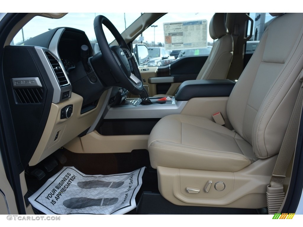 2017 F150 Lariat SuperCrew 4X4 - Oxford White / Light Camel photo #8