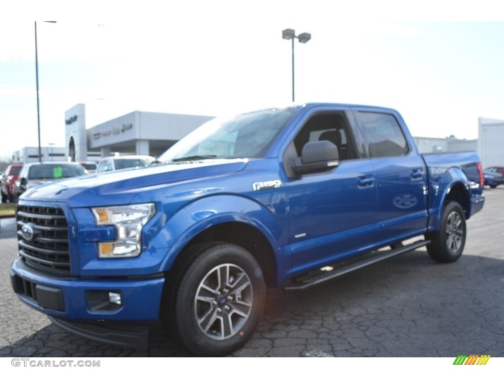 2017 F150 XLT SuperCrew - Lightning Blue / Black photo #3