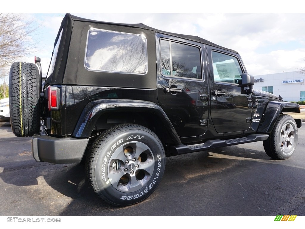 2017 Wrangler Unlimited Sahara 4x4 - Black / Black photo #3