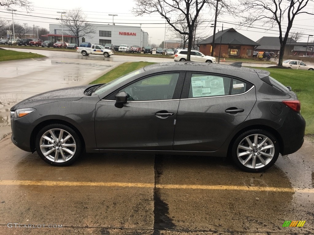 Machine Gray Metallic 2017 Mazda MAZDA3 Grand Touring 5 Door Exterior Photo #118067184