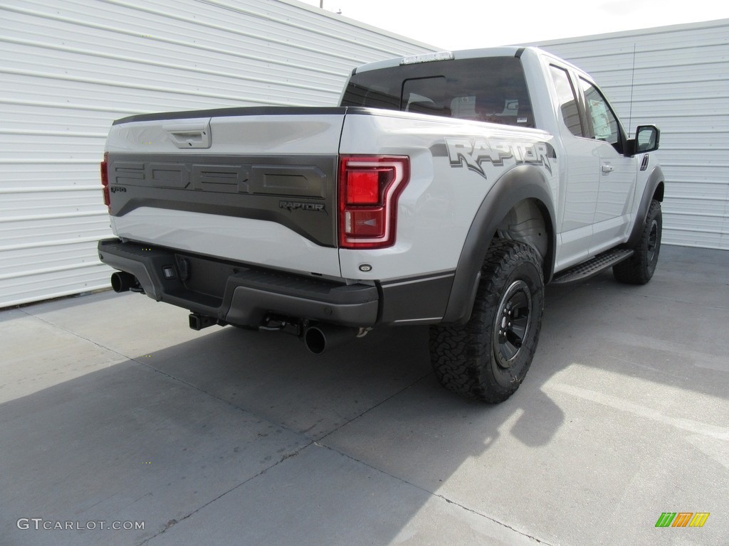 2017 F150 SVT Raptor SuperCab 4x4 - Avalanche / Raptor Black photo #4