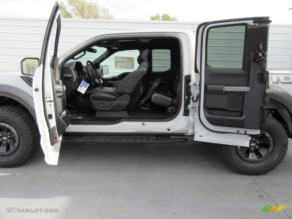 2017 Ford F150 SVT Raptor SuperCab 4x4 Raptor Black Door Panel Photo #118068438
