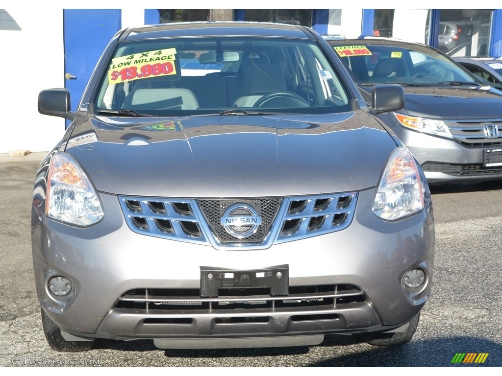 2011 Rogue SV AWD - Frosted Steel Metallic / Gray photo #2