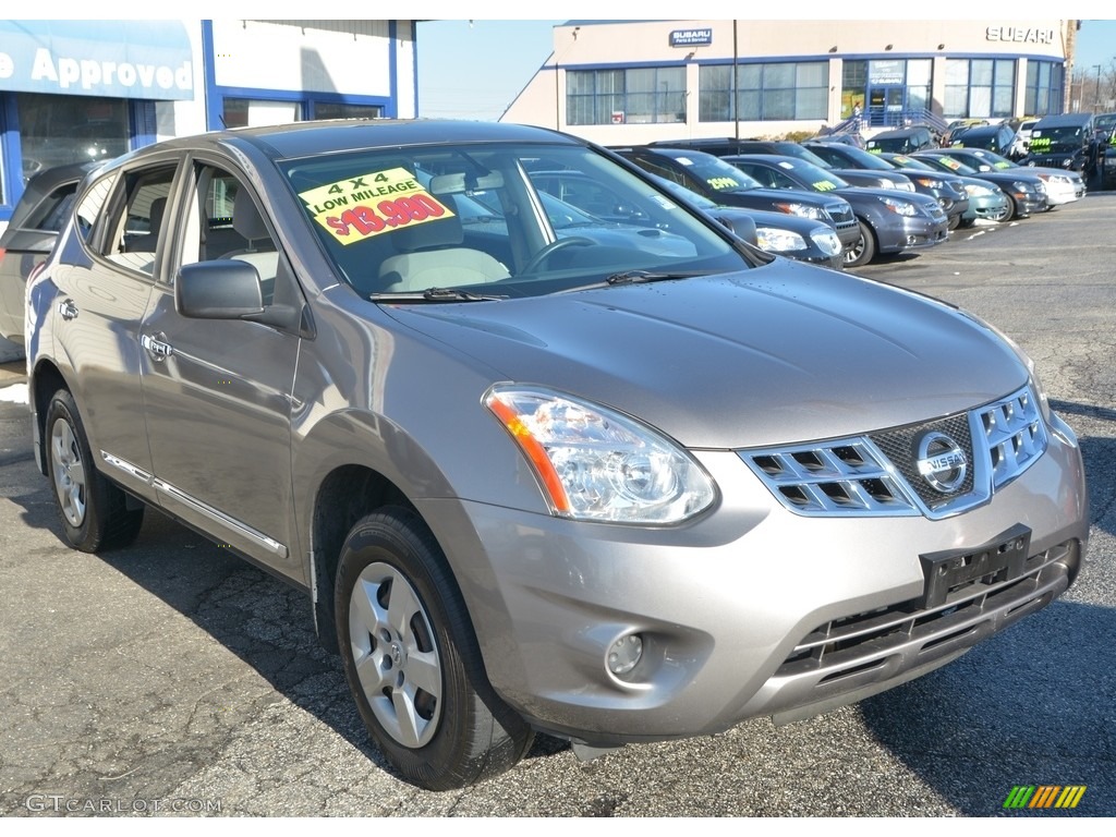 2011 Rogue SV AWD - Frosted Steel Metallic / Gray photo #3
