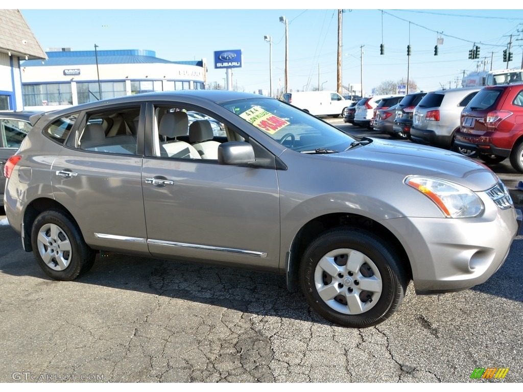 2011 Rogue SV AWD - Frosted Steel Metallic / Gray photo #4