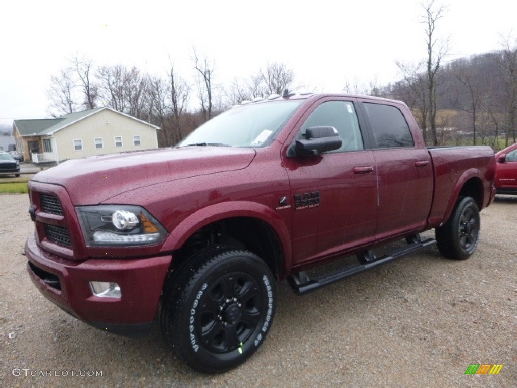 Delmonico Red Pearl 2017 Ram 3500 Laramie Crew Cab 4x4 Exterior Photo #118069083