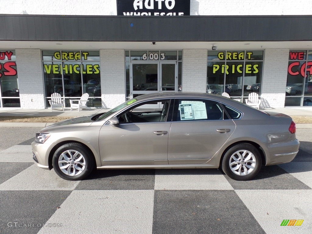 2016 Passat S Sedan - Titanium Beige / Titan Black photo #1