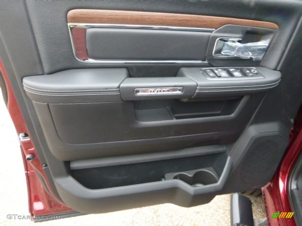 2017 3500 Laramie Crew Cab 4x4 - Delmonico Red Pearl / Black photo #15