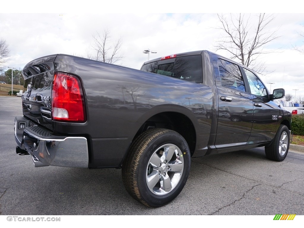 2017 1500 Big Horn Crew Cab 4x4 - Granite Crystal Metallic / Black/Diesel Gray photo #3