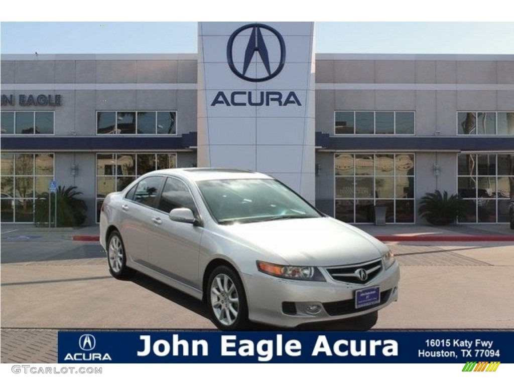 2008 TSX Sedan - Alabaster Silver Metallic / Ebony photo #1