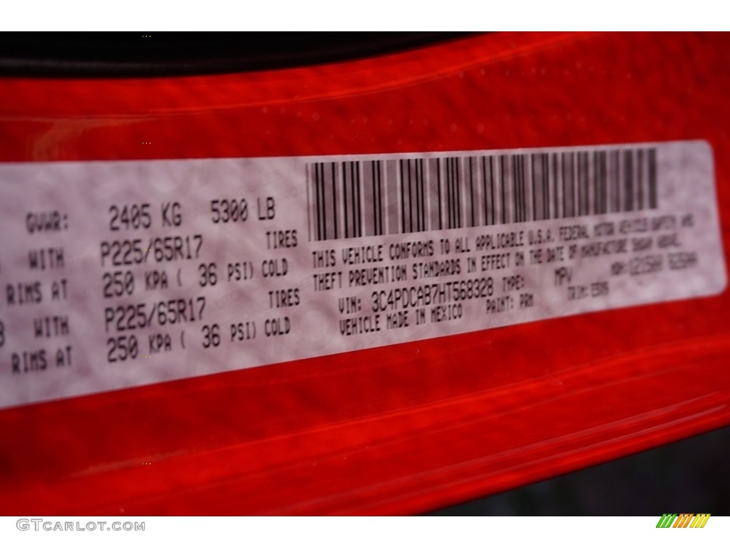 2017 Journey SE - Redline 2K / Black photo #9