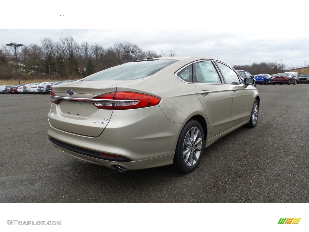 2017 Fusion Hybrid SE - White Gold / Medium Light Stone photo #5