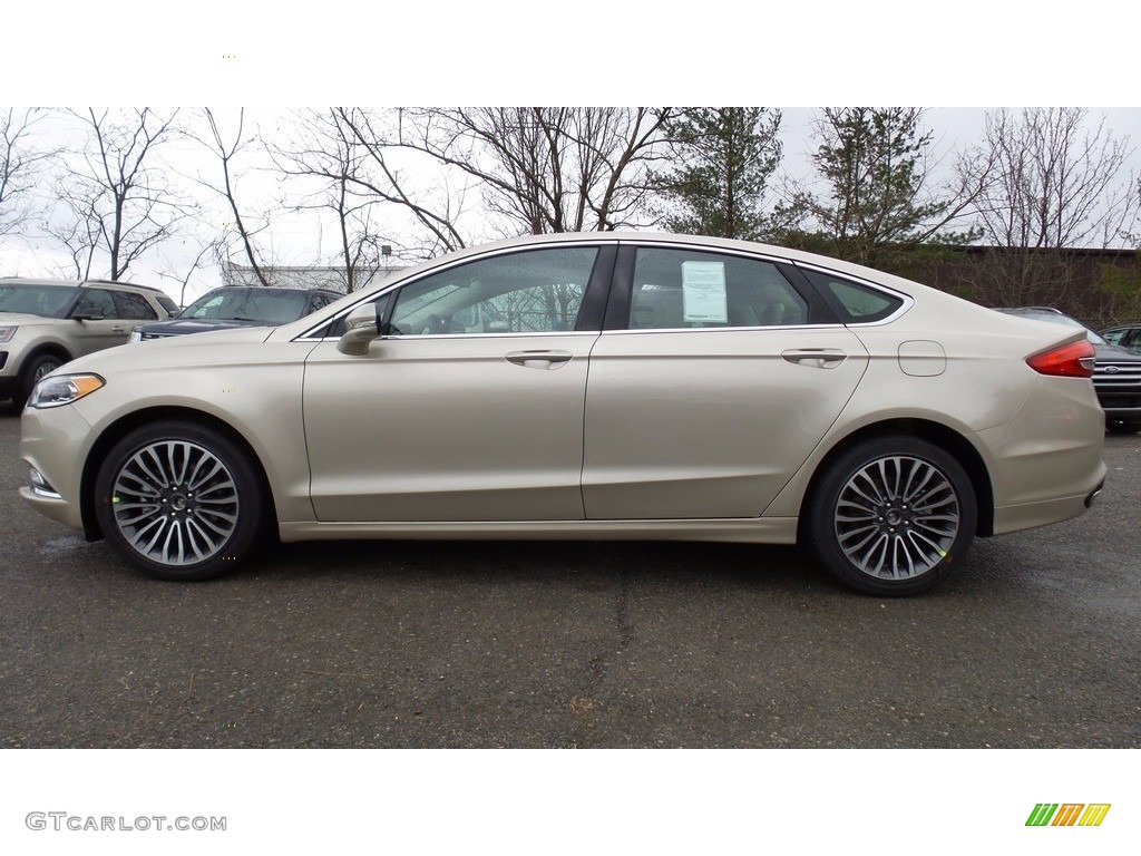 2017 Fusion SE AWD - White Gold / Medium Light Stone photo #1