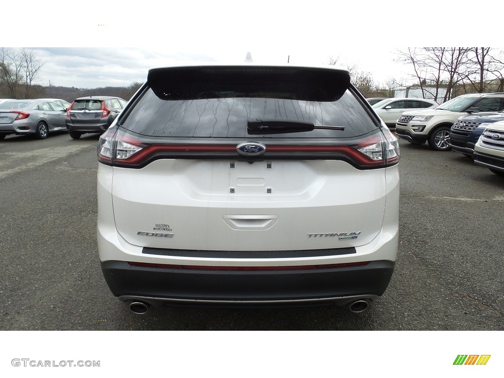 2017 Edge Titanium AWD - White Platinum Metallic / Ebony photo #5