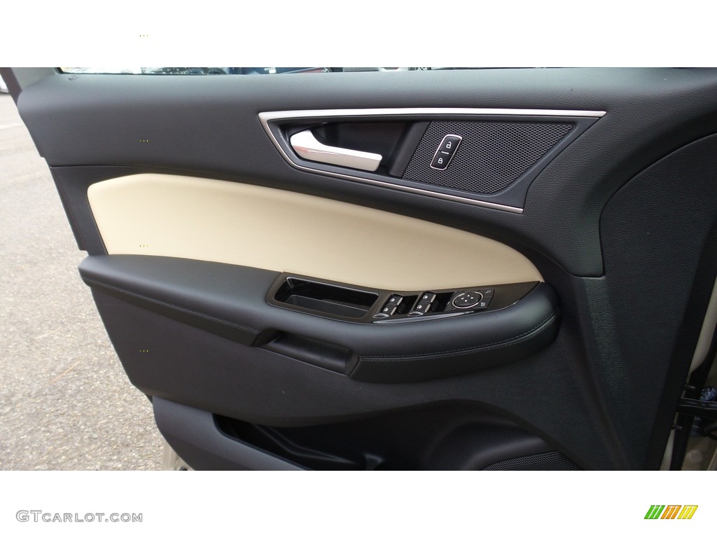 2017 Edge SEL AWD - White Gold Metallic / Dune photo #10
