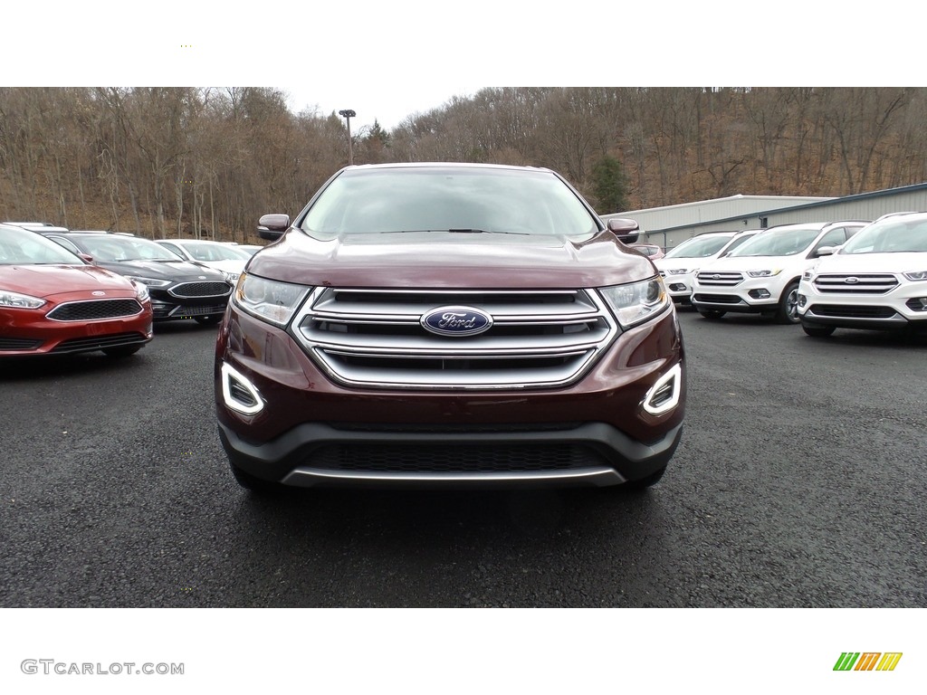 2017 Edge SEL AWD - Burgundy Velvet Metallic / Dune photo #2