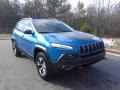 2017 Hydro Blue Pearl Jeep Cherokee Trailhawk 4x4  photo #4