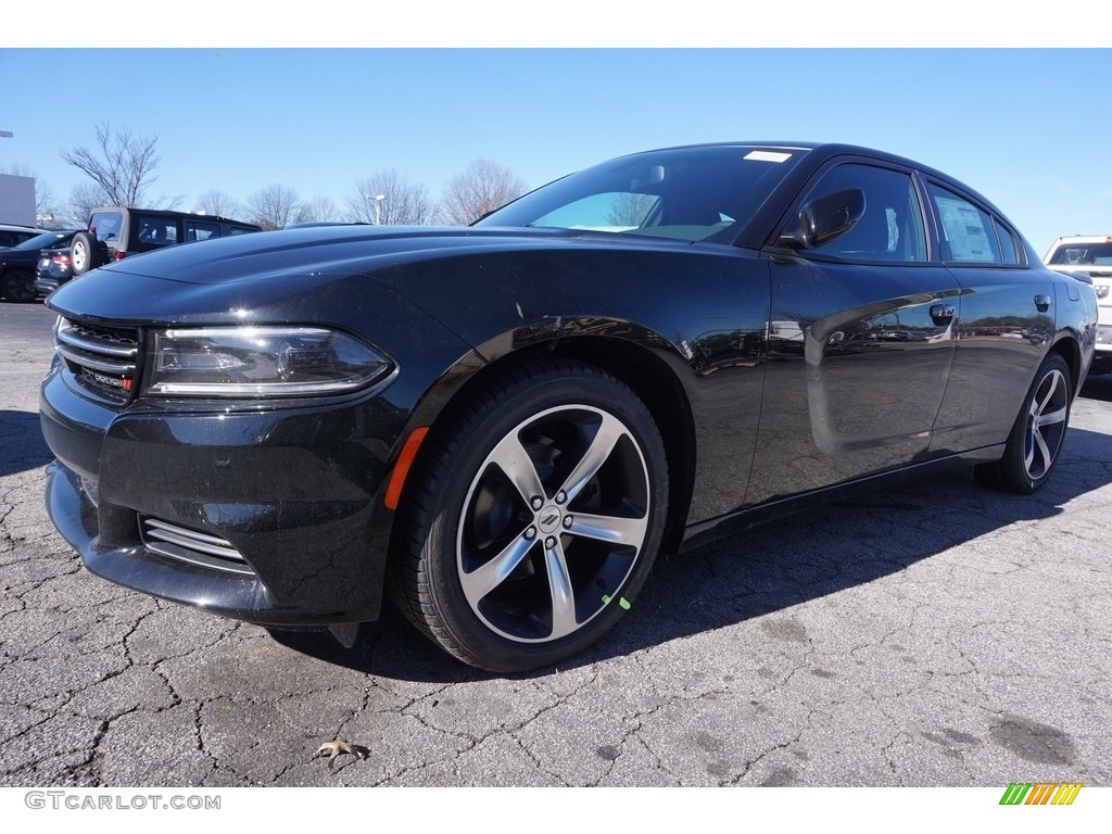 2017 Charger SXT - Pitch-Black / Black photo #1