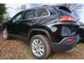 2017 Diamond Black Crystal Pearl Jeep Cherokee Limited 4x4  photo #2