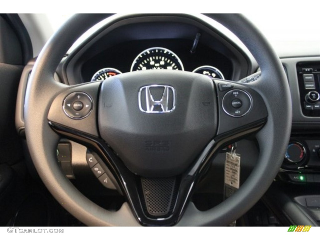 2017 Honda HR-V LX Black Steering Wheel Photo #118079043