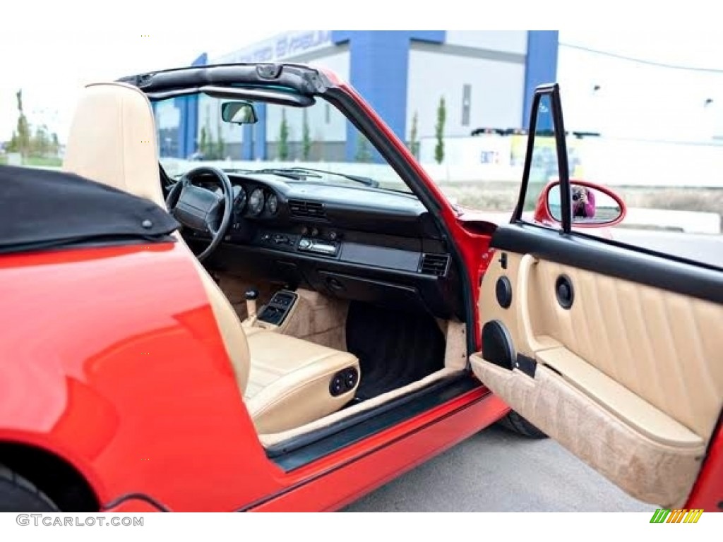 1990 Porsche 911 Carrera 2 Cabriolet Front Seat Photo #118080402