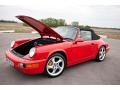 Guards Red 1990 Porsche 911 Carrera 2 Cabriolet Exterior