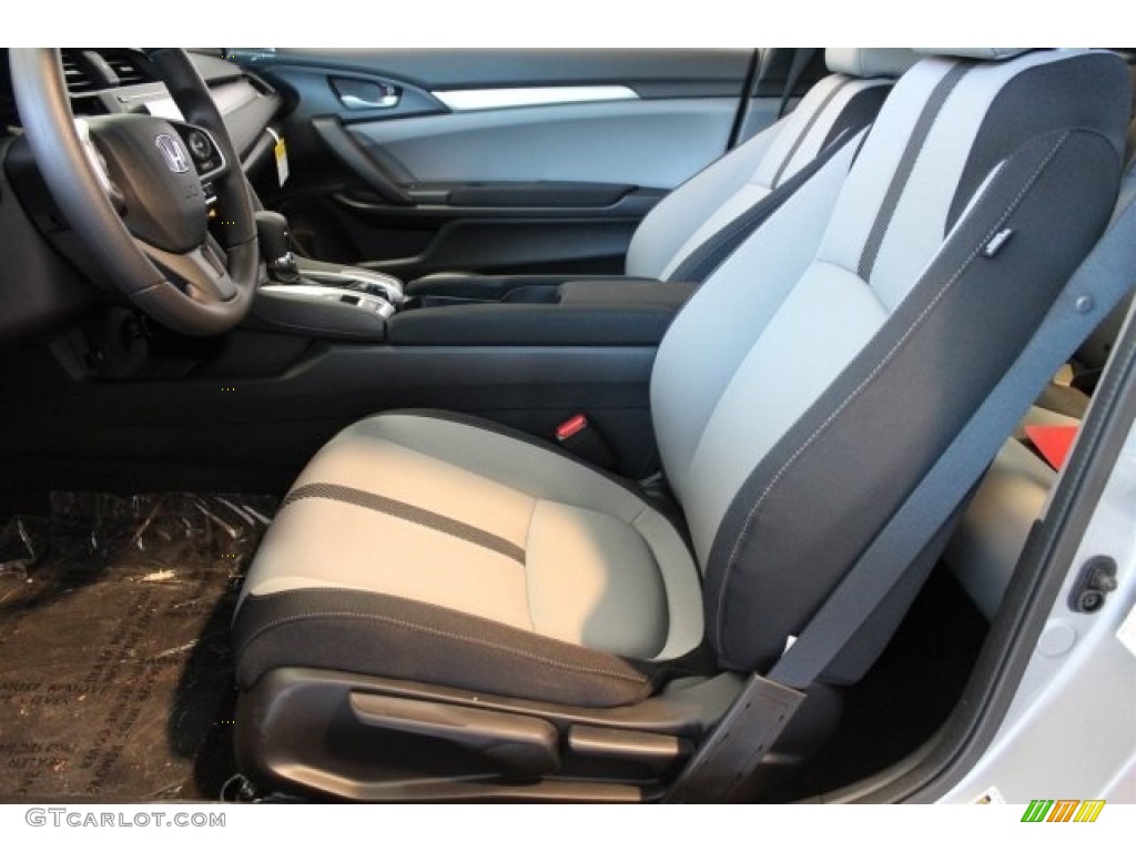 Black/Gray Interior 2017 Honda Civic LX-P Coupe Photo #118081392