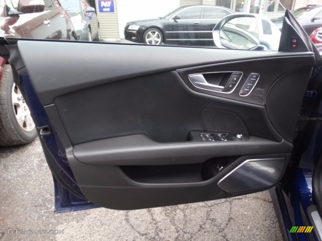 2013 S7 4.0 TFSI quattro - Estoril Blue Crystal / Black Valcona leather with diamond stitching photo #11