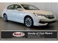 2017 White Orchid Pearl Honda Accord Hybrid Touring Sedan  photo #1